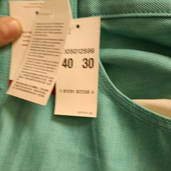 Pair of Levi's aqua blue pants, Size 40 x 30 - Picture 4 of 7